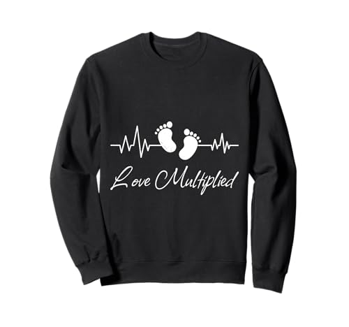 Werdende Mutter LIEBE MULTIPLIZIERT Lustiges Bald Mama Sweatshirt von Bald Mama Shirt Werdende Mutter Tag Baby Kommt