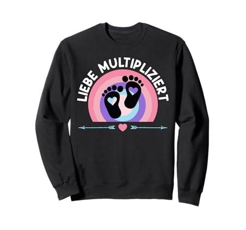 Werdende Mutter LIEBE MULTIPLIZIERT Lustiges Bald Mama Sweatshirt von Bald Mama Shirt Werdende Mutter Tag Baby Kommt
