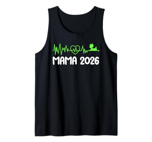 Werdende Mutter Mama 2026 Baby Kommt Lustiges Bald Mama Tank Top von Bald Mama Shirt Werdende Mutter Tag Baby Kommt