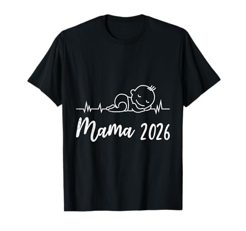 Werdende Mutter Mama 2026 Lustiges Bald Mama T-Shirt von Bald Mama Shirt Werdende Mutter Tag Baby Kommt
