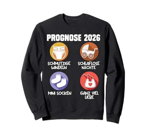 Werdende Mutter PROGNOSE 2026 Lustiges Bald Mama Sweatshirt von Bald Mama Shirt Werdende Mutter Tag Baby Kommt
