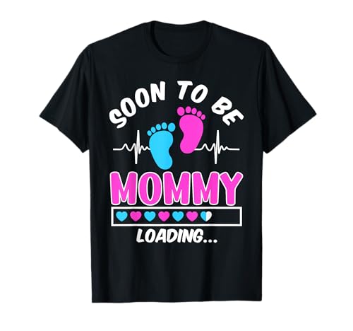 Werdende Mutter SOON TO BE MOMMY LOADING Bald Mama T-Shirt von Bald Mama Shirt Werdende Mutter Tag Baby Kommt
