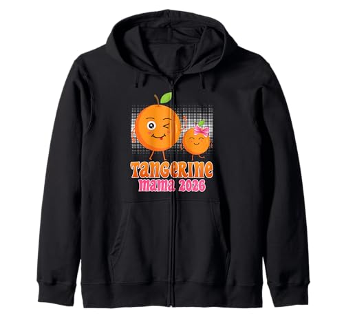 Werdende Mutter Tangerine Mama 2026 Lustig Bald Mama Kapuzenjacke von Bald Mama Shirt Werdende Mutter Tag Baby Kommt