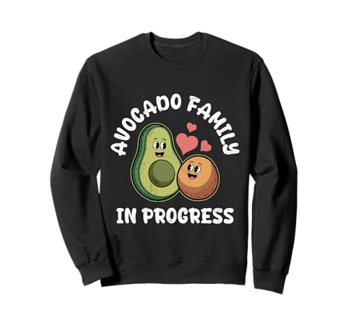 Zukünftige Mutter AVOCADO FAMILY IN PROGRESS Bald Mama Sweatshirt Zukünftige Mutter AVOCADO FAMILY IN PROGRESS Bald Mama Sweatshirt von Bald Mama Shirt Werdende Mutter Tag Baby Kommt