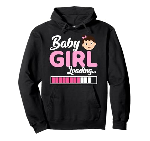 Zukünftige Mutter Baby Girl Loading Lustig Bald Mama Pullover Hoodie von Bald Mama Shirt Werdende Mutter Tag Baby Kommt
