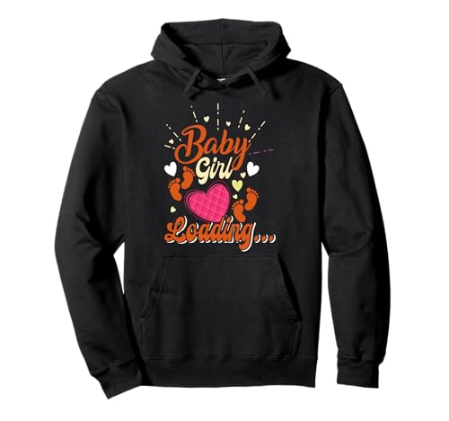 Zukünftige Mutter Baby Girl Loading Lustiges Schwangerschaft Pullover Hoodie von Bald Mama Shirt Werdende Mutter Tag Baby Kommt