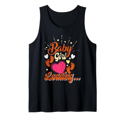 Zukünftige Mutter Baby Girl Loading Lustiges Schwangerschaft Tank Top von Bald Mama Shirt Werdende Mutter Tag Baby Kommt