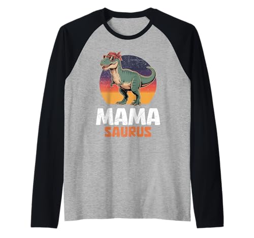 Zukünftige Mutter DINOSAURIER MUTTER Lustiges Bald Mama Raglan von Bald Mama Shirt Werdende Mutter Tag Baby Kommt