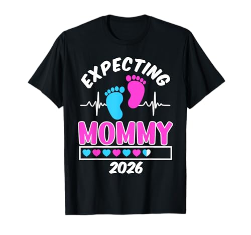 Zukünftige Mutter Expecting Mommy 2026 Lustig Mama T-Shirt von Bald Mama Shirt Werdende Mutter Tag Baby Kommt