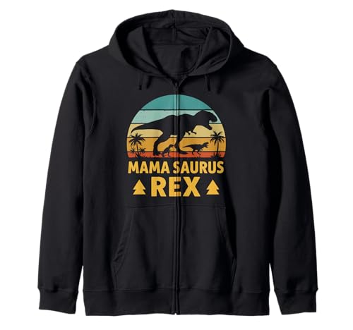 Zukünftige Mutter MAMA SAURUS REX Lustiges Schwangerschaft Kapuzenjacke von Bald Mama Shirt Werdende Mutter Tag Baby Kommt