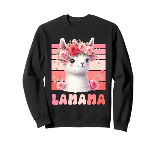 Bald Mama ALMAMA Werdende Mutter Lustiges Mütter Sweatshirt Bald Mama ALMAMA Werdende Mutter Lustiges Mütter Sweatshirt von Bald Mama Shirt Werdende Mutter Tag Baby Lama