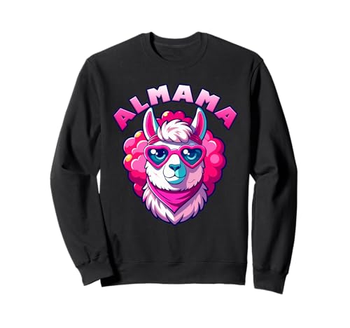 Bald Mama ALMAMA Werdende Mutter Lustiges Mütter Sweatshirt Bald Mama ALMAMA Werdende Mutter Lustiges Mütter Sweatshirt von Bald Mama Shirt Werdende Mutter Tag Baby Lama