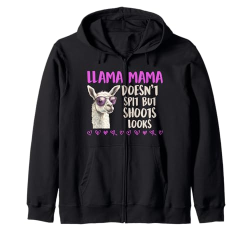 Bald Mama LAMA Mama SPUCKT Nicht SCHIESST BLICKE Mütter Kapuzenjacke von Bald Mama Shirt Werdende Mutter Tag Baby Lama