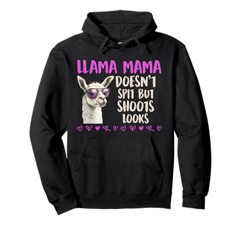 Bald Mama LAMA Mama SPUCKT Nicht SCHIESST BLICKE Mütter Pullover Hoodie von Bald Mama Shirt Werdende Mutter Tag Baby Lama