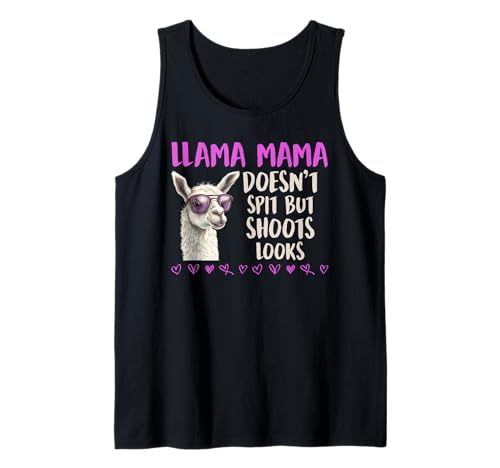 Bald Mama LAMA Mama SPUCKT Nicht SCHIESST BLICKE Mütter Tank Top von Bald Mama Shirt Werdende Mutter Tag Baby Lama