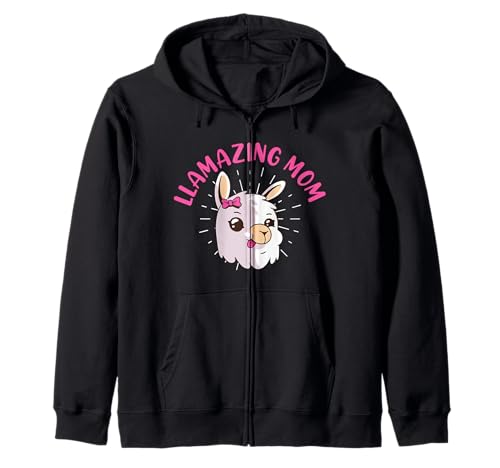 Bald Mama LLAMAZING MOM Lustiges Zukünftige Mutter Kapuzenjacke von Bald Mama Shirt Werdende Mutter Tag Baby Lama