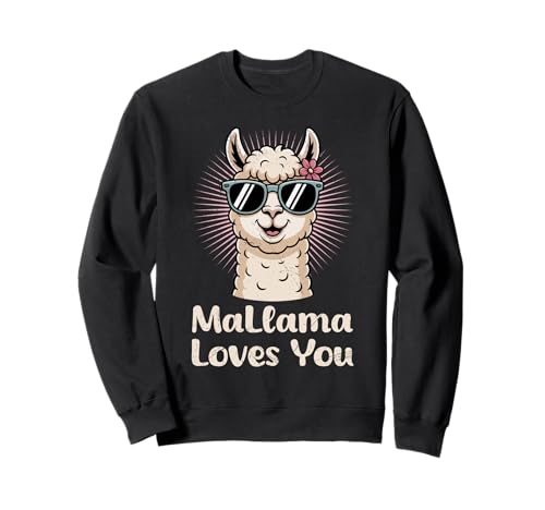 Bald Mama MALAMA LIEBT DICH Lustiges Zukünftiges Mutter Sweatshirt Bald Mama MALAMA LIEBT DICH Lustiges Zukünftiges Mutter Sweatshirt von Bald Mama Shirt Werdende Mutter Tag Baby Lama