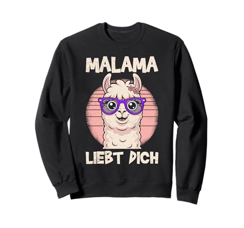 Bald Mama MALAMA LIEBT DICH Lustiges Zukünftiges Mutter Sweatshirt Bald Mama MALAMA LIEBT DICH Lustiges Zukünftiges Mutter Sweatshirt von Bald Mama Shirt Werdende Mutter Tag Baby Lama