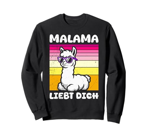Bald Mama MALAMA LIEBT DICH Lustiges Zukünftiges Mutter Sweatshirt Bald Mama MALAMA LIEBT DICH Lustiges Zukünftiges Mutter Sweatshirt von Bald Mama Shirt Werdende Mutter Tag Baby Lama