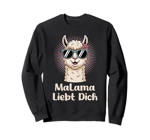 Bald Mama MALAMA LIEBT DICH Lustiges Zukünftiges Mutter Sweatshirt Bald Mama MALAMA LIEBT DICH Lustiges Zukünftiges Mutter Sweatshirt von Bald Mama Shirt Werdende Mutter Tag Baby Lama