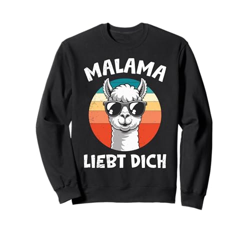 Bald Mama MALAMA LIEBT DICH Lustiges Zukünftiges Mutter Sweatshirt Bald Mama MALAMA LIEBT DICH Lustiges Zukünftiges Mutter Sweatshirt von Bald Mama Shirt Werdende Mutter Tag Baby Lama