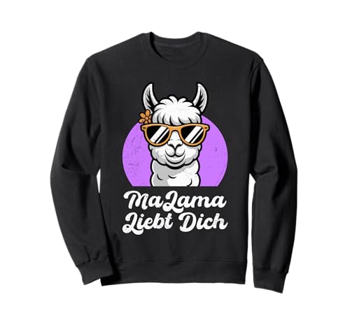 Bald Mama MALAMA LIEBT DICH Lustiges Zukünftiges Mutter Sweatshirt Bald Mama MALAMA LIEBT DICH Lustiges Zukünftiges Mutter Sweatshirt von Bald Mama Shirt Werdende Mutter Tag Baby Lama