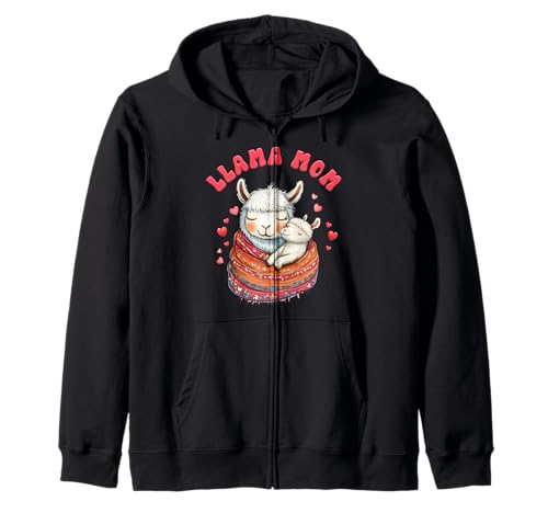Bald Mama Mama Llama Mutter Lustiges Werdende Mütter Kapuzenjacke von Bald Mama Shirt Werdende Mutter Tag Baby Lama