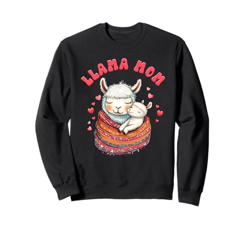Bald Mama Mama Llama Mutter Lustiges Werdende Mütter Sweatshirt von Bald Mama Shirt Werdende Mutter Tag Baby Lama