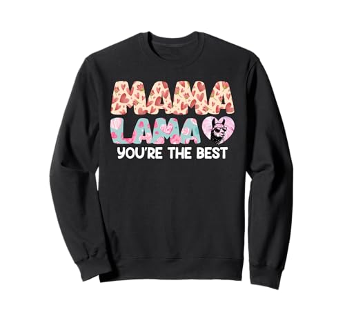 Mama LAMA DU BIST GROSSARTIG Lustiges Werdende Mutter Sweatshirt Mama LAMA DU BIST GROSSARTIG Lustiges Werdende Mutter Sweatshirt von Bald Mama Shirt Werdende Mutter Tag Baby Lama