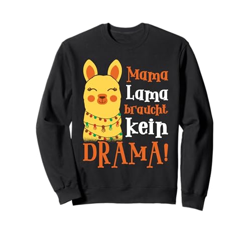 Schwangerschaft MAMA LAMA BRAUCHT KEIN DRAMA Bald Mutter Sweatshirt Schwangerschaft MAMA LAMA BRAUCHT KEIN DRAMA Bald Mutter Sweatshirt von Bald Mama Shirt Werdende Mutter Tag Baby Lama