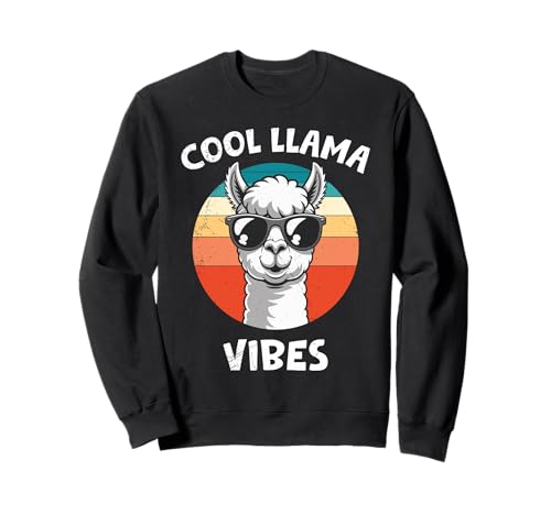 Werdende Mütter COOL LLAMA VIBES Lustiges Bald Mama Sweatshirt Werdende Mütter COOL LLAMA VIBES Lustiges Bald Mama Sweatshirt von Bald Mama Shirt Werdende Mutter Tag Baby Lama