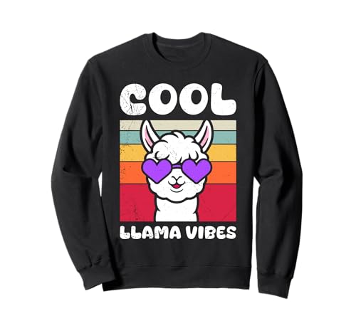 Werdende Mütter COOL LLAMA VIBES Lustiges Bald Mama Sweatshirt Werdende Mütter COOL LLAMA VIBES Lustiges Bald Mama Sweatshirt von Bald Mama Shirt Werdende Mutter Tag Baby Lama