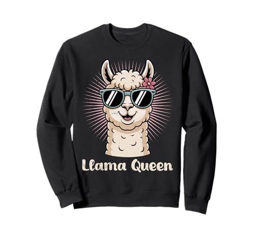 Werdende Mütter LLAMA QUEEN Lustig Bald Mama Schwangerschaft Sweatshirt Werdende Mütter LLAMA QUEEN Lustig Bald Mama Schwangerschaft Sweatshirt von Bald Mama Shirt Werdende Mutter Tag Baby Lama