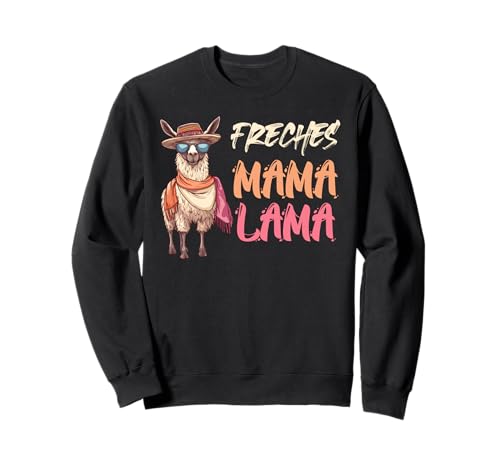 Werdende Mutter FRECHES MAMA LAMA Lustig Bald Mama Sweatshirt Werdende Mutter FRECHES MAMA LAMA Lustig Bald Mama Sweatshirt von Bald Mama Shirt Werdende Mutter Tag Baby Lama