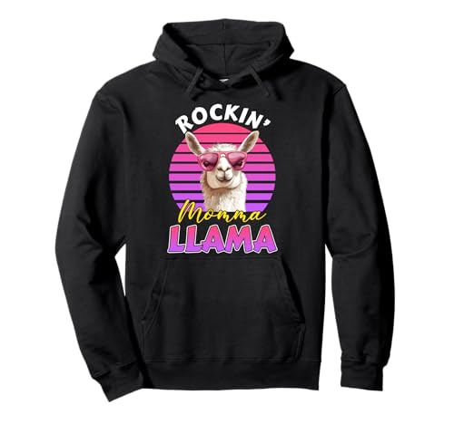 Werdende Mutter Rockin' Mama Llama Lustig Bald Mama Pullover Hoodie von Bald Mama Shirt Werdende Mutter Tag Baby Lama
