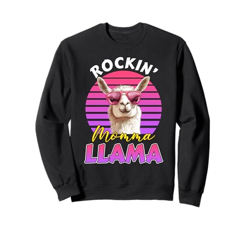Werdende Mutter Rockin' Mama Llama Lustig Bald Mama Sweatshirt von Bald Mama Shirt Werdende Mutter Tag Baby Lama