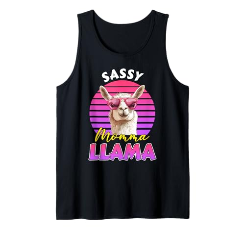 Werdende Mutter Sassy Mama Llama Lustiges Bald Mama Tank Top von Bald Mama Shirt Werdende Mutter Tag Baby Lama