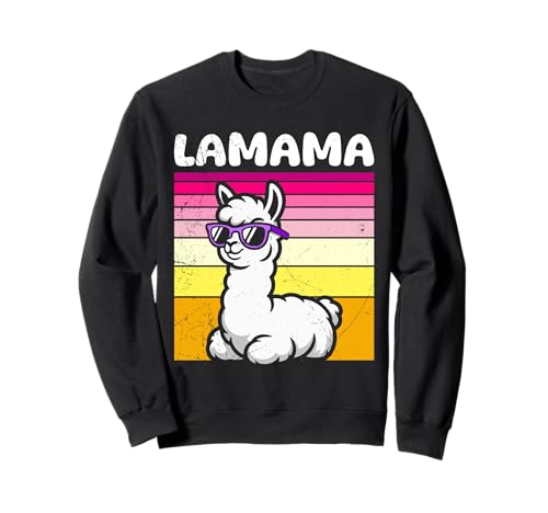 Zukünftige Mutter LAMAMA ALMAMA Lustiges Werdende Mama Sweatshirt Zukünftige Mutter LAMAMA ALMAMA Lustiges Werdende Mama Sweatshirt von Bald Mama Shirt Werdende Mutter Tag Baby Lama