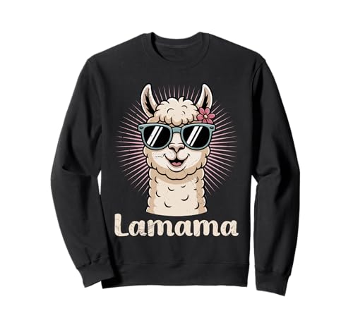 Zukünftige Mutter LAMAMA ALMAMA Lustiges Werdende Mama Sweatshirt Zukünftige Mutter LAMAMA ALMAMA Lustiges Werdende Mama Sweatshirt von Bald Mama Shirt Werdende Mutter Tag Baby Lama