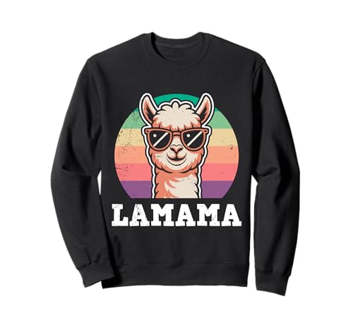 Zukünftige Mutter LAMAMA ALMAMA Lustiges Werdende Mama Sweatshirt Zukünftige Mutter LAMAMA ALMAMA Lustiges Werdende Mama Sweatshirt von Bald Mama Shirt Werdende Mutter Tag Baby Lama