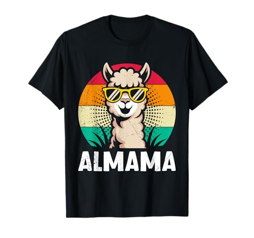 Zukünftige Mutter LAMAMA ALMAMA Lustiges Werdende Mama T-Shirt von Bald Mama Shirt Werdende Mutter Tag Baby Lama