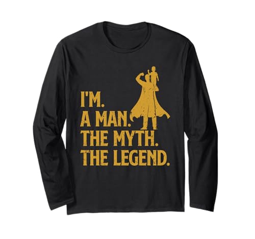 Werdender Vater I'M A MAN THE MYTH THE LEGEND Bald Papa Langarmshirt von Bald Papa Shirt Werdender Vater sein Vaterschaft