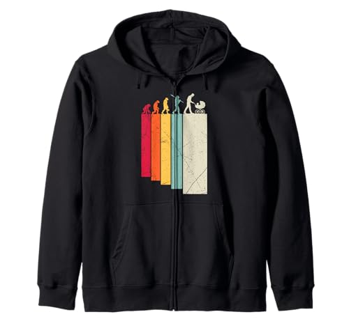 Werdender Vater PAPA SCHIEBT KINDERWAGEN Retro Bald Papa Kapuzenjacke von Bald Papa Shirt Werdender Vater sein Vaterschaft