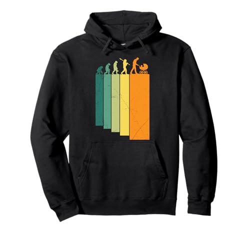 Werdender Vater PAPA SCHIEBT KINDERWAGEN Retro Bald Papa Pullover Hoodie Werdender Vater PAPA SCHIEBT KINDERWAGEN Retro Bald Papa Pullover Hoodie von Bald Papa Shirt Werdender Vater sein Vaterschaft