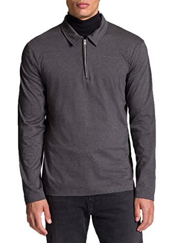 Baldessarini Herren Poloshirt Paxton Modern Fit Longsleeve, Zipper von Baldessarini