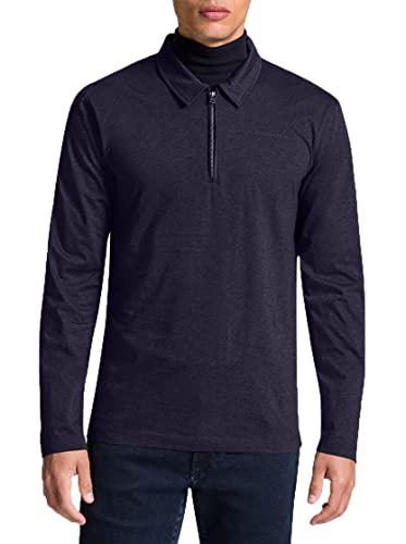 Baldessarini Herren Poloshirt Paxton Modern Fit Longsleeve, Zipper von Baldessarini