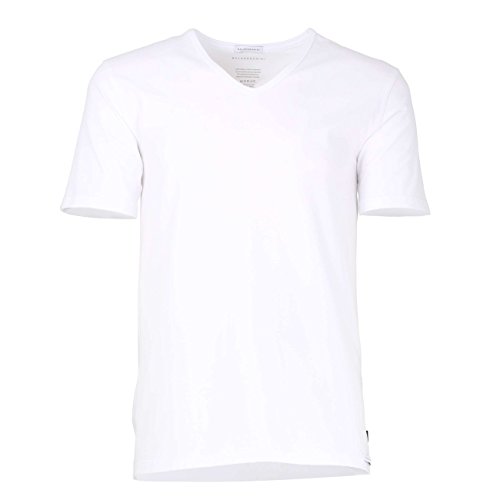 BALDESSARINI Herren T-Shirt weiß Uni 2er Pack 5 von BALDESSARINI