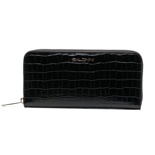 Elegant Croco Print Leather Wallet von Baldinini