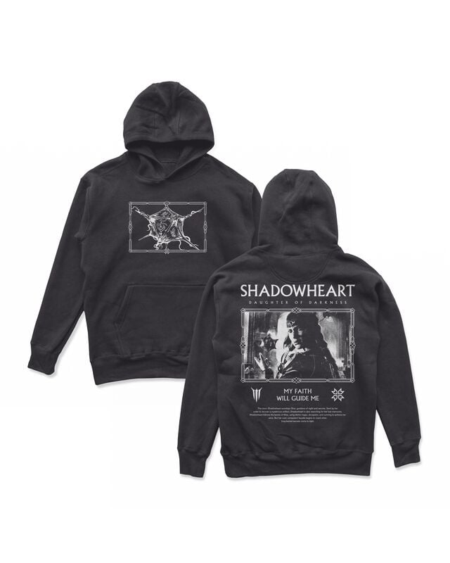 Baldur's Gate Shadowheart Kapuzenpullover charcoal in L von Baldur's Gate