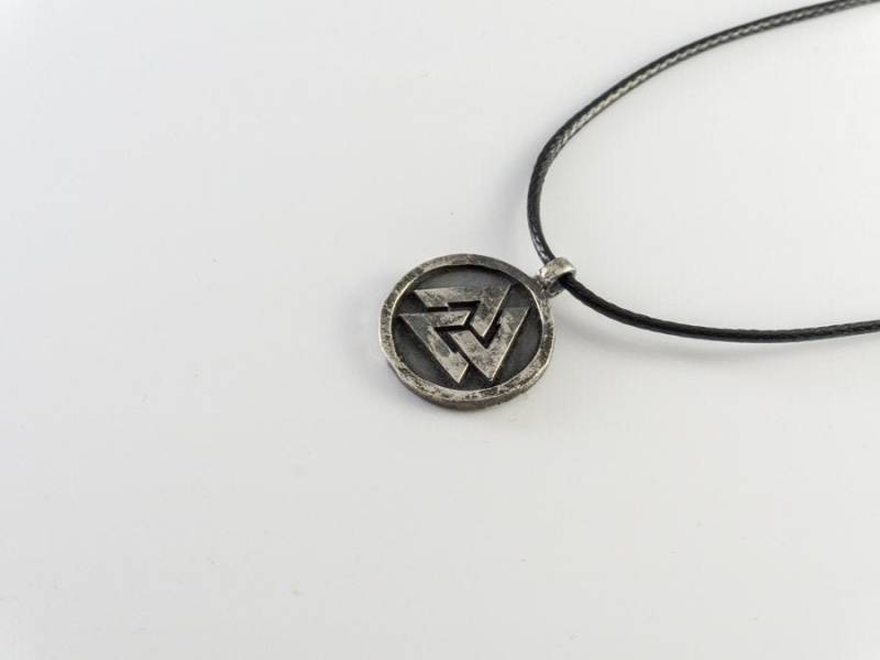 Wikinger Männer Schmuck Krieger Anhänger Halskette Valknut von BaldurJewelryShop